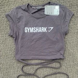 Gymshark ribbon capped sleeve crop